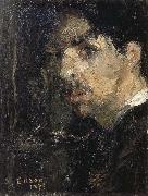 James Ensor Self-Portrait,Called The Big Head France oil painting reproduction